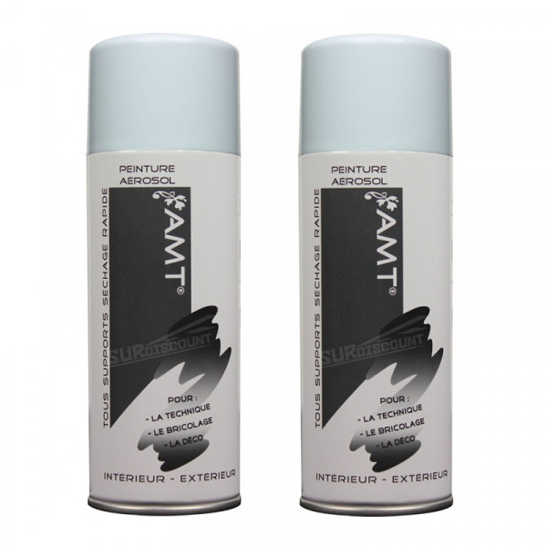 Lot de 2 bombes de peinture - bleu banquise - AMT pas cher