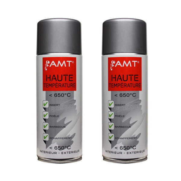 Lot de 2 bombes haute température - gris - AMT pas cher-26338