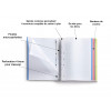 Cahier A4 spirales couverture carton noir 160 pages petits carreaux Miquelrius | Surdiscount