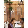 Tableau Mural Ardoise Verre/Bois Noire 40X60Cm - Securit | Surdiscount