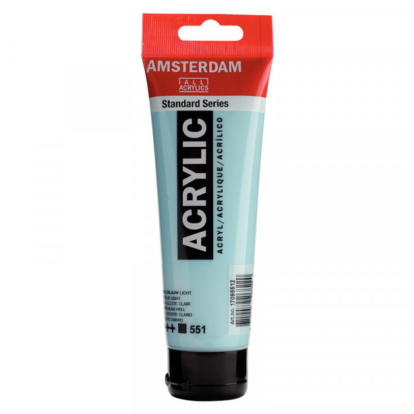 Peinture Acrylique en tube - bleu ciel clair - Amsterdam pas cher