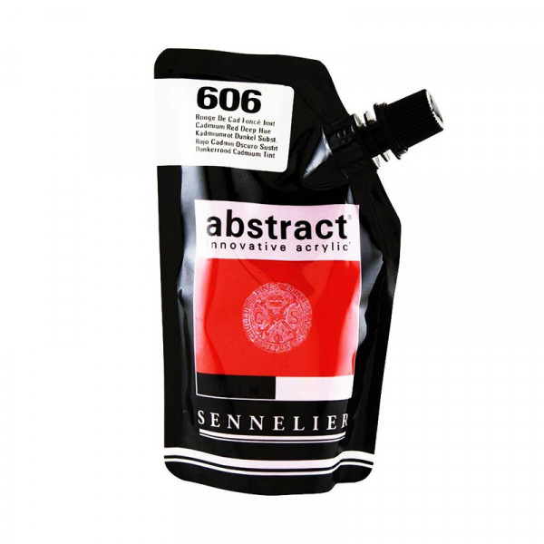 Peinture acrylique en sachet - Rouge cadmium fonce - 500ml - Sennelier | Surdiscount