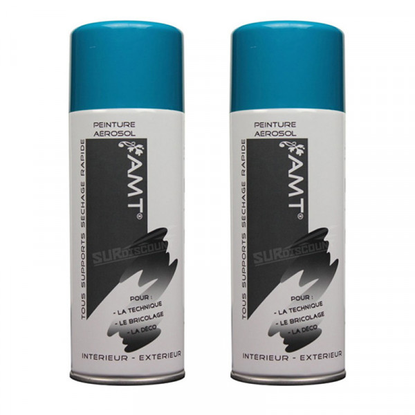 Lot de 2 bombes de peinture - turquoise - AMT pas cher