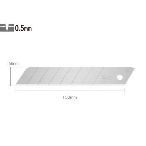 Etui de 10 lames de cutter 18mm LB-10B OLFA | à seulement 8,99 €