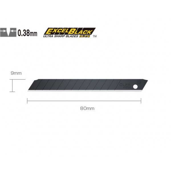 Etui de 10 lames de cutter 9 mm ABB-10B OLFA | Surdiscount