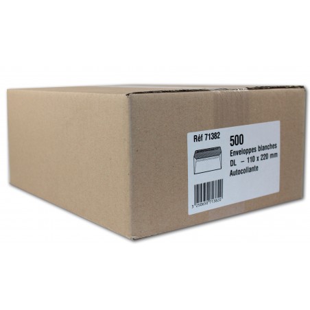photo-Enveloppes - Blanche - 110x220mm - Autocollante - Carton de 500 - GPV