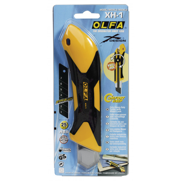 Cutter OLFA XH-1 spécial gros travaux lame de 25 mm | Surdiscount