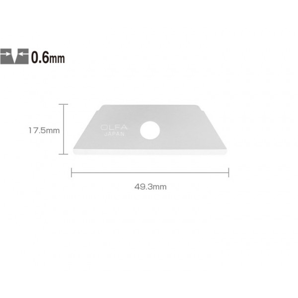Etui de 5 lames de cutter 17,5 mm RSKB-2 OLFA | Surdiscount