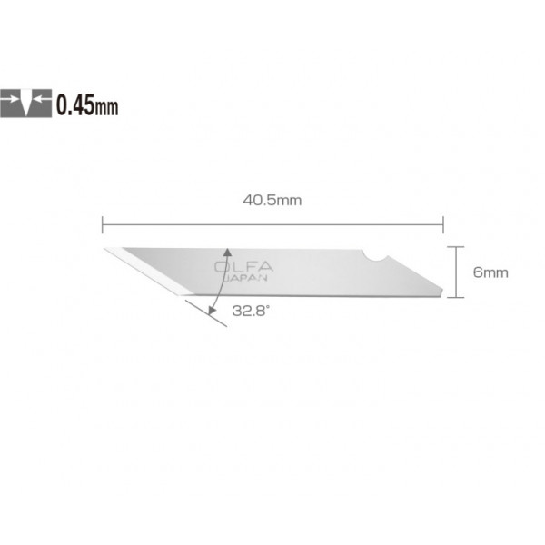 Etui de 25 lames KB OLFA pour scalpel OLFA AK-1/5B | Surdiscount