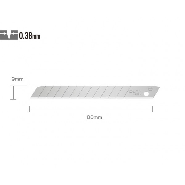 Etui de 50 lames AB-50 OLFA lame de 9 mm | Surdiscount