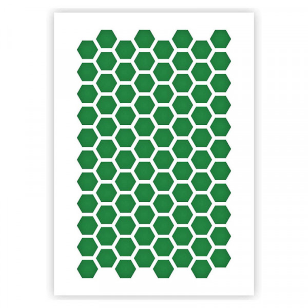 pochoir-A5-motif-hexagonal-qbix-detail