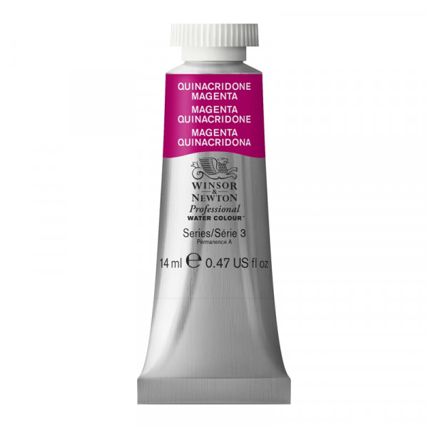 photo-Peinture aquarelle - Magenta quinacridone - 545 - Extra-fine - Winsor et Newton - 14ml