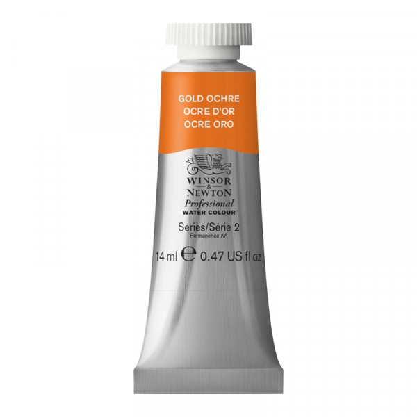 photo-Peinture aquarelle - Ocre d'or - 285 - Extra-fine - Winsor et Newton - 14ml