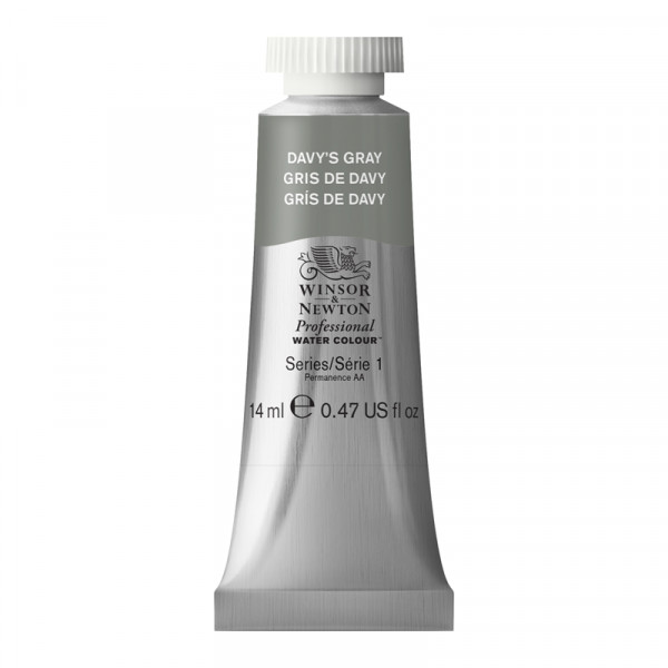 photo-Peinture aquarelle - Gris de Davy - 217 - Extra-fine - Winsor et Newton - 14ml