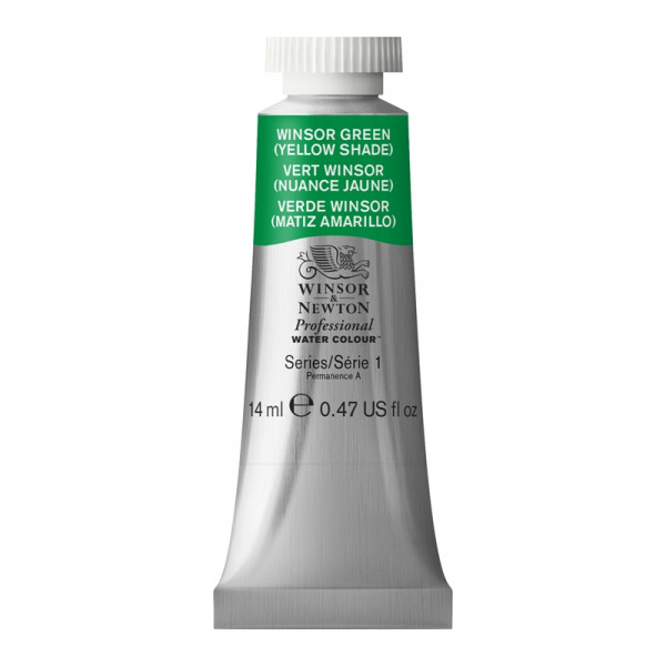 photo-Peinture aquarelle - Vert Winsor nuance jaune - 721 - Extra-fine - Winsor et Newton - 14ml