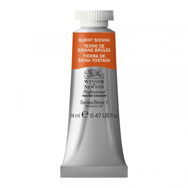photo-Peinture aquarelle - Terre de sienne brûlée - 74 - Extra-fine - Winsor et Newton - 14ml