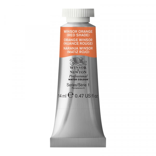 photo-Peinture aquarelle - Orange Winsor - 723 - Extra-fine - Winsor et Newton - 14ml