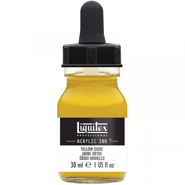 photo-Encre - Acrylique - Jaune oxyde - 416 - Liquitex - Flacon 30ml - Beaux-arts
