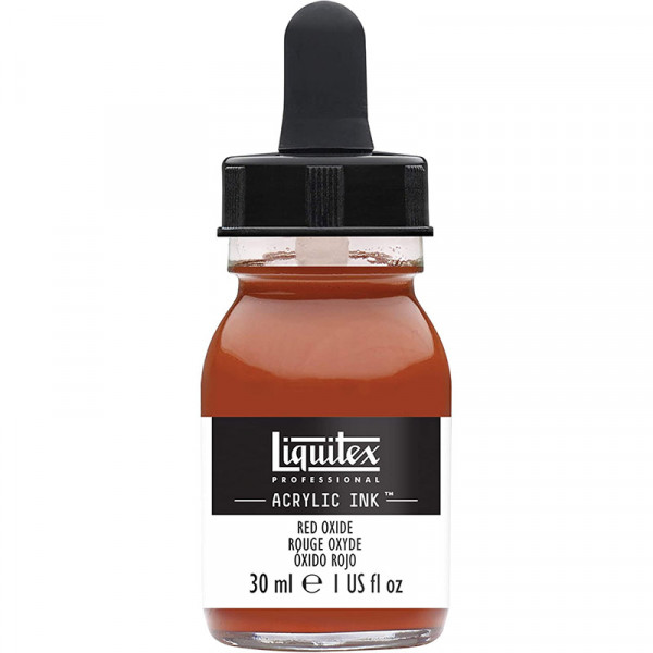 photo-Encre - Acrylique - Rouge oxyde - 325 - Liquitex - Flacon 30ml - Beaux-arts
