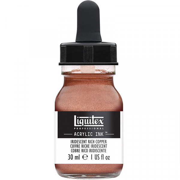photo-Encre - Acrylique - Cuivre iridescent - 229 - Liquitex - Flacon 30ml - Beaux-arts