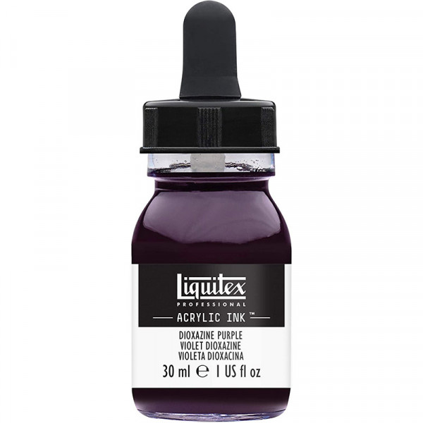 photo-Encre - Acrylique - Violet dioxazine - 186 - Liquitex - Flacon 30ml - Beaux-arts