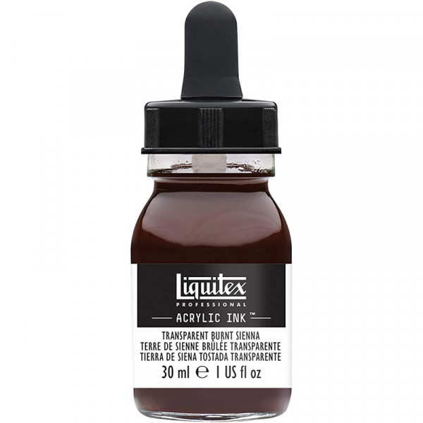 photo-Encre - Acrylique - Terre d'ombre naturelle - 333 - Liquitex - Flacon 30ml - Beaux-arts