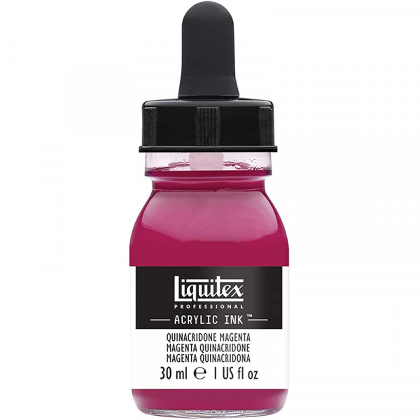 photo-Encre - Acrylique - Magenta Quinacridone - 114 - Liquitex - Flacon 30ml - Beaux-arts