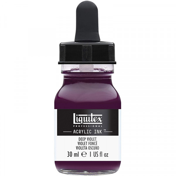 photo-Encre - Acrylique - Violet foncé - 115 - Liquitex - Flacon 30ml - Beaux-arts
