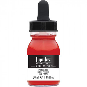 photo-Encre - Acrylique - Rouge pyrrole - 321 - Liquitex - Flacon 30ml - Beaux-arts