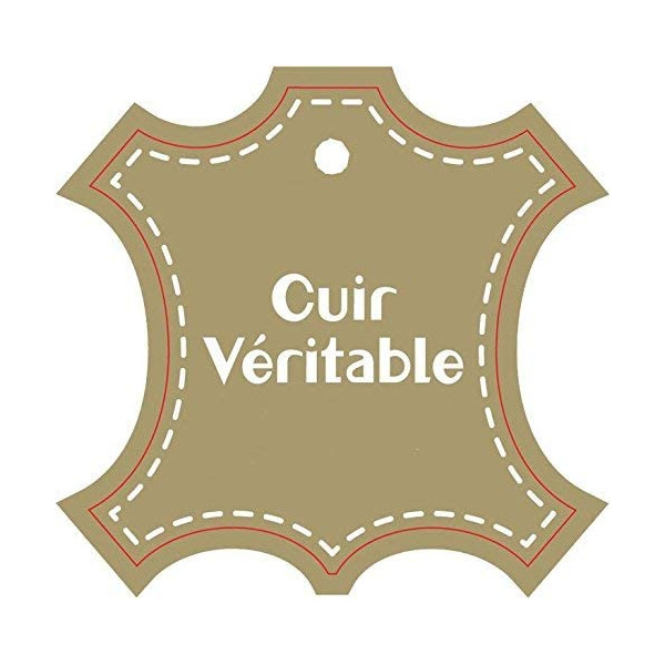 Trousse fourre-tout ronde 6 x 21 cm cuir véritable Elba