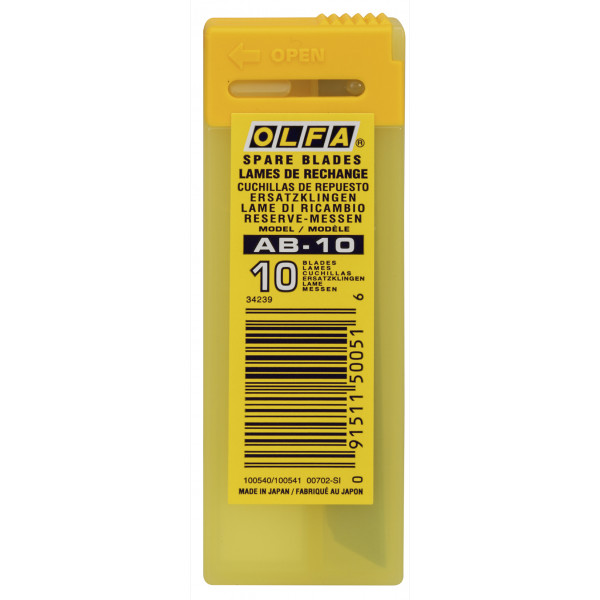 Etui de 10 lames AB-10 OLFA lame de 9 mm