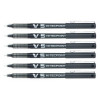 lot-6-stylos-roller-hi-techpoint-V5-noir-pilot