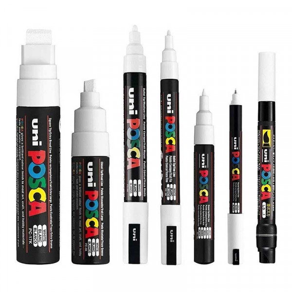 lot-7-marqueur-posca-blanc-assortiment-pointes