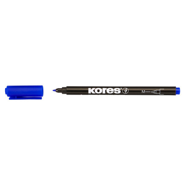 marqueur-permanent-k-marker-fine-pointe-medium-bleu-kores