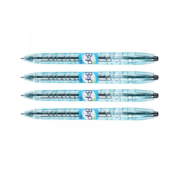 Lot de 4 stylos B2P encre gel Begreen noir Pilot