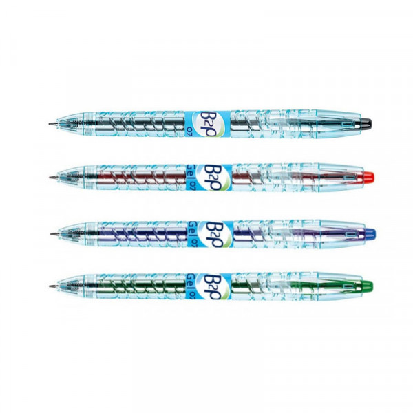 Lot de 4 stylos B2P encre gel Begreen assortiment Pilot
