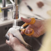 Ciseaux de cuisine Fiskars lames en acier striées 18 cm