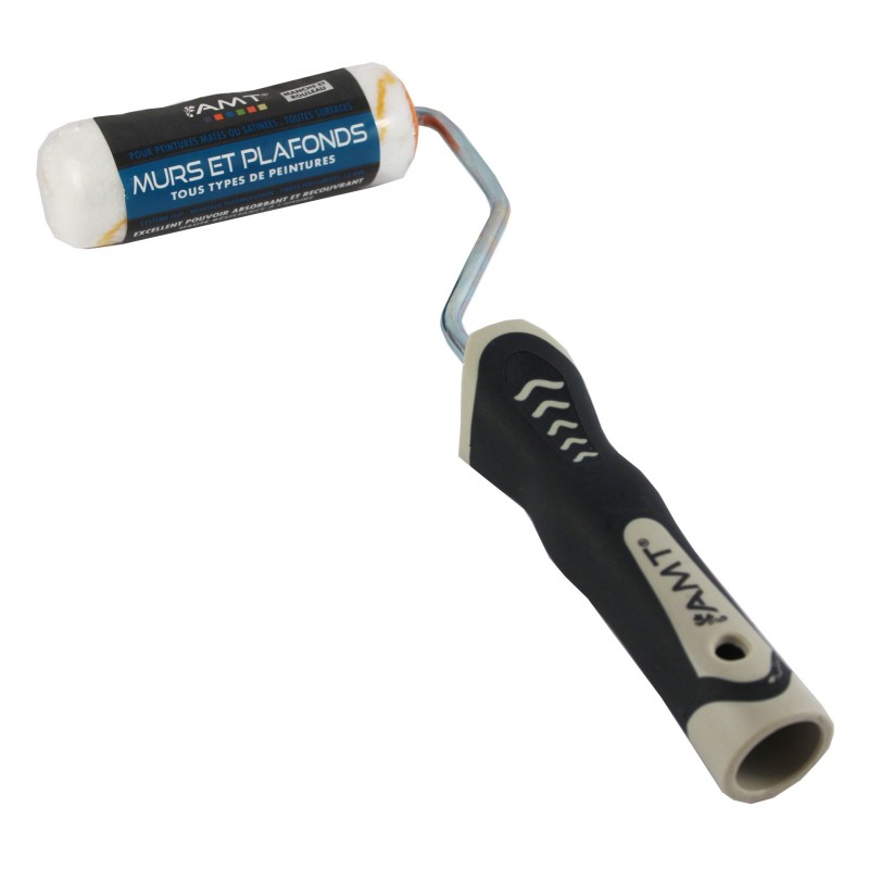 Rouleau Brosse Murs Et Plafonds - 30 Mm  - Fibres Polyamides 12 Mm - Manche Et Rouleau - Amt pas cher