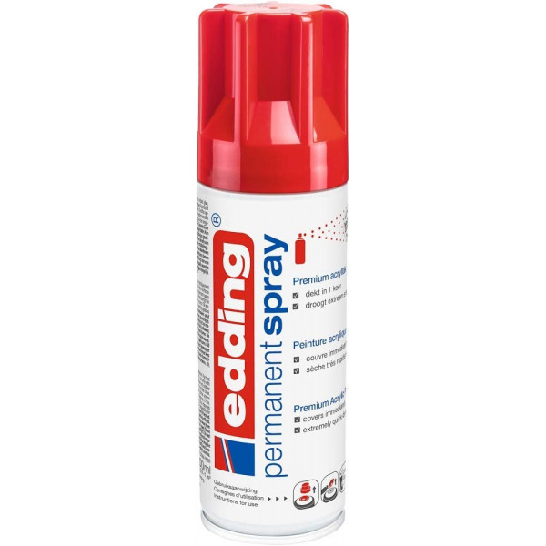 bombe-peinture-acrylique-permanent-edding-5200-rouge