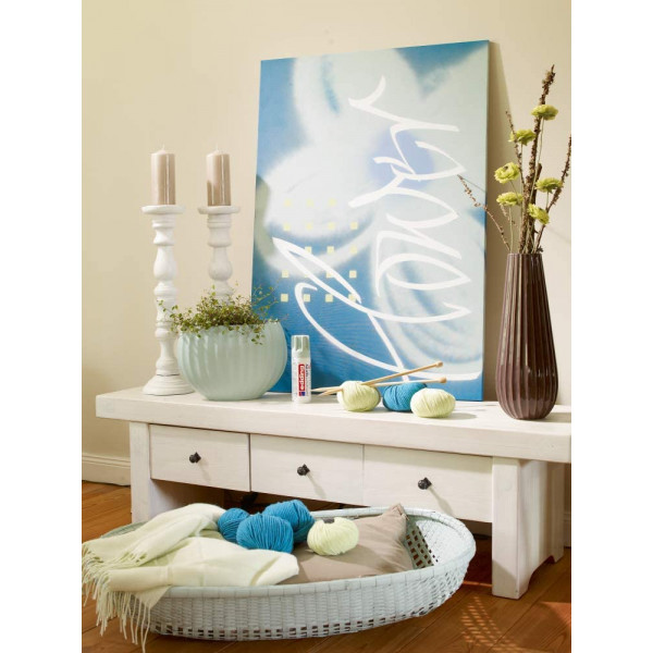 Bombe de peinture acrylique permanent Edding 5200 bleu gentiane