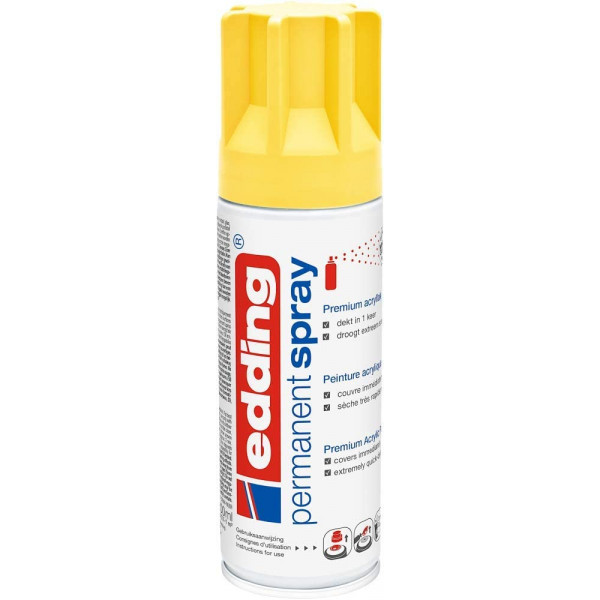 bombe-peinture-acrylique-permanent-edding-5200-jaune-mat