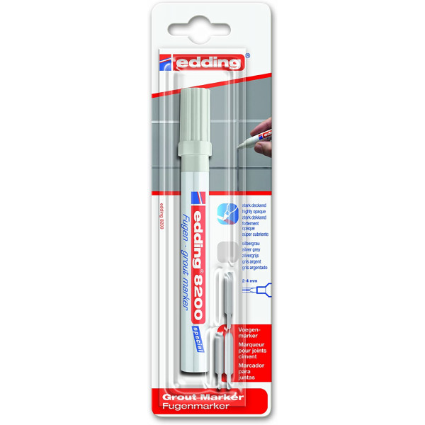 Marqueur joints Edding 8200 pointe ogive gris