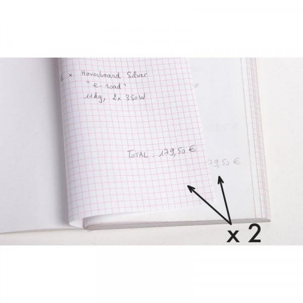 5 facturiers - Mention TVA - A4  - Autocopiant - Dupli - 50 feuilles - Exacompta - 3287E