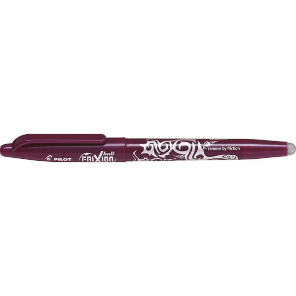 Stylo FriXion Ball pointe moyenne 0.7mm lie de vin Pilot