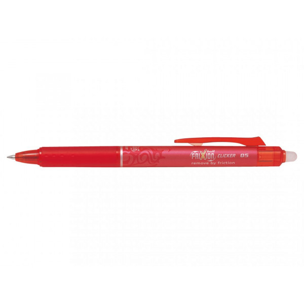 Stylo FriXion Ball Clicker 0.5 pointe fine rouge Pilot