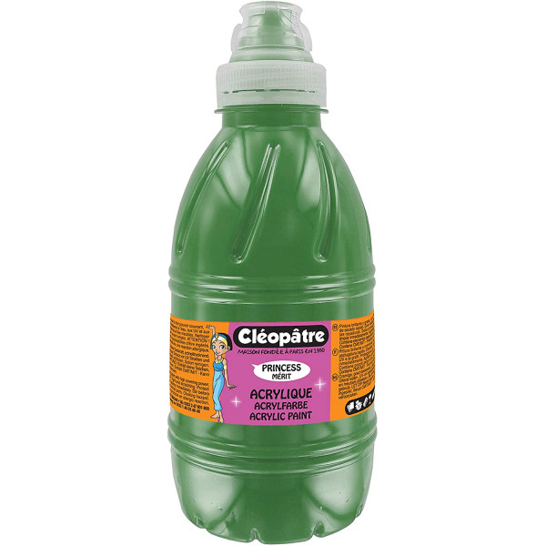 Peinture acrylique Princess Mérit - Vert émeraude - 500 ml - Cléopâtre
