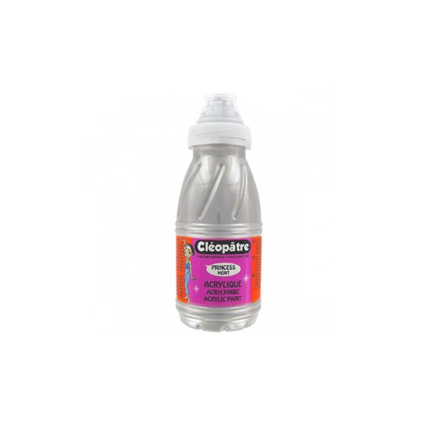 Peinture acrylique Princess Mérit - Argent - 250 ml - Cléopâtre