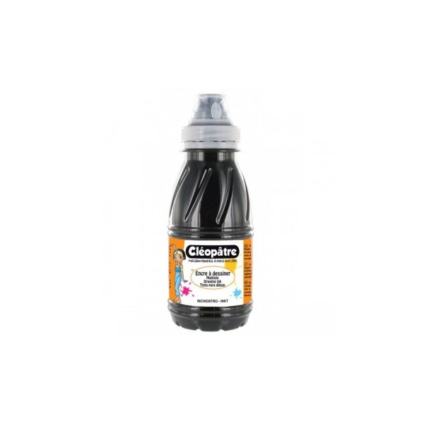 Flacon encre à dessiner Cléopâtre 250 ml noir