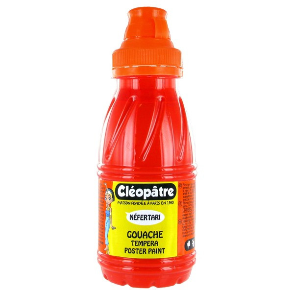 Peinture gouache Néfertari - Rouge vif - 250 ml - Cléopâtre