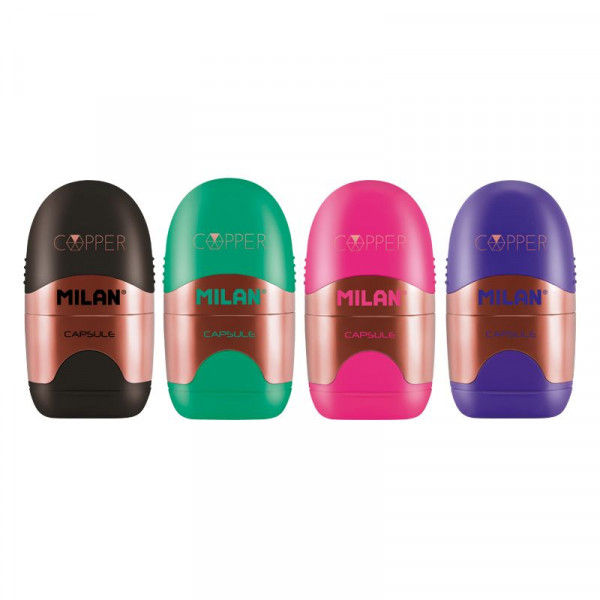 Boîtier taille-crayons et gomme Capsule Cooper Milan